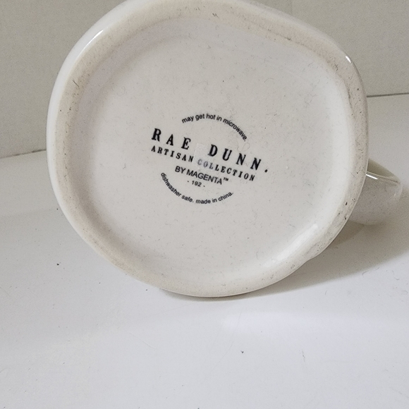 Rae Dunn "Beauty" Oversized Coffee Mug Large Lettering Cermaic White - Picture 3 of 4